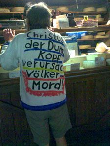 Christus der Dummkopf: Anhänger von Richard Dawkins an der Mäss? (Oktober 2007)