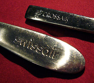 Swissair- und Crossair-Löffel aus dem grosselterlichen Nachlass