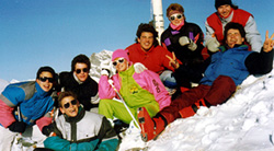 Sek-Skilager 1988: Modernste Skibekleidung!