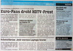 In den renommierten Medien leider oft totgeschwiegen: IT-News (heute, 8.5.08)