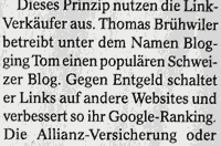 Entgeld oder Entgelt? (SonntagsZeitung, 11.5.2008)