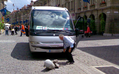 Franzose killt Poller: Bern, 13. Juni 2008, 12.50 Uhr