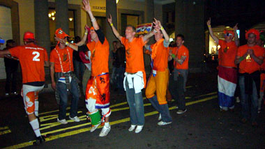 Feiern am Theaterplatz