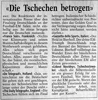 Vernichtende Kritiken - Bund vom 2. Juli 1996