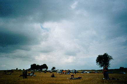 Sonnenfinsternis 1999 im Elsass: Zuerst auch Wolken...