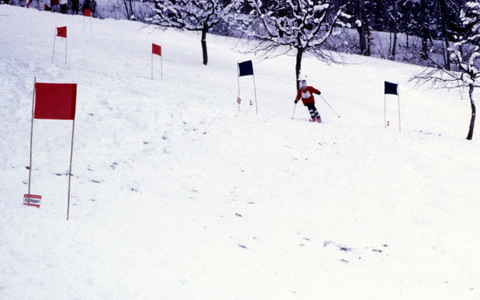 Erstes Itinger Skirennen im Januar 1985 (Klick) - Foto: Stefi Jacomet
